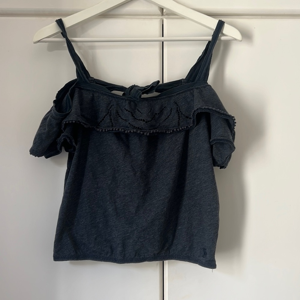 Abercrombie & Fitch Women's Navy Blue Top